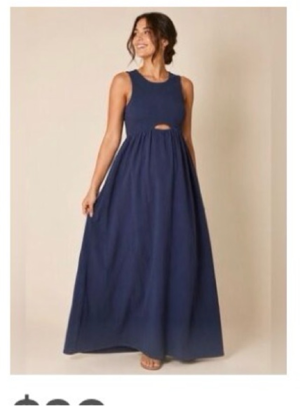 Ingrid & Isabel Navy Blue Maternity Maxi Dress